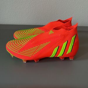 Adidas Predator Edge+ FG Soccer Cleats Orange Size Mens 5.5 Womens 6.5 GW1039